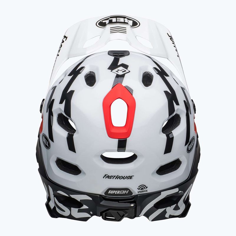 Bell Fahrradhelm FF Super DH MIPS Spherical fasthouse matt glänzend schwarz/weiss 4