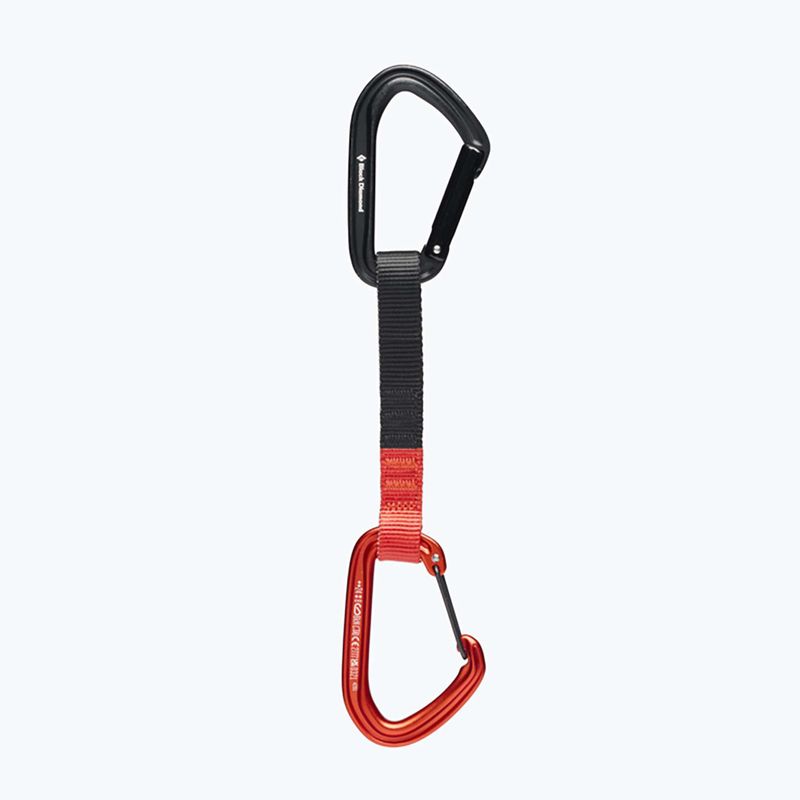 Kletter-Expressset Black Diamond Hotforge Hybrid Quickdraw 16 cm octane