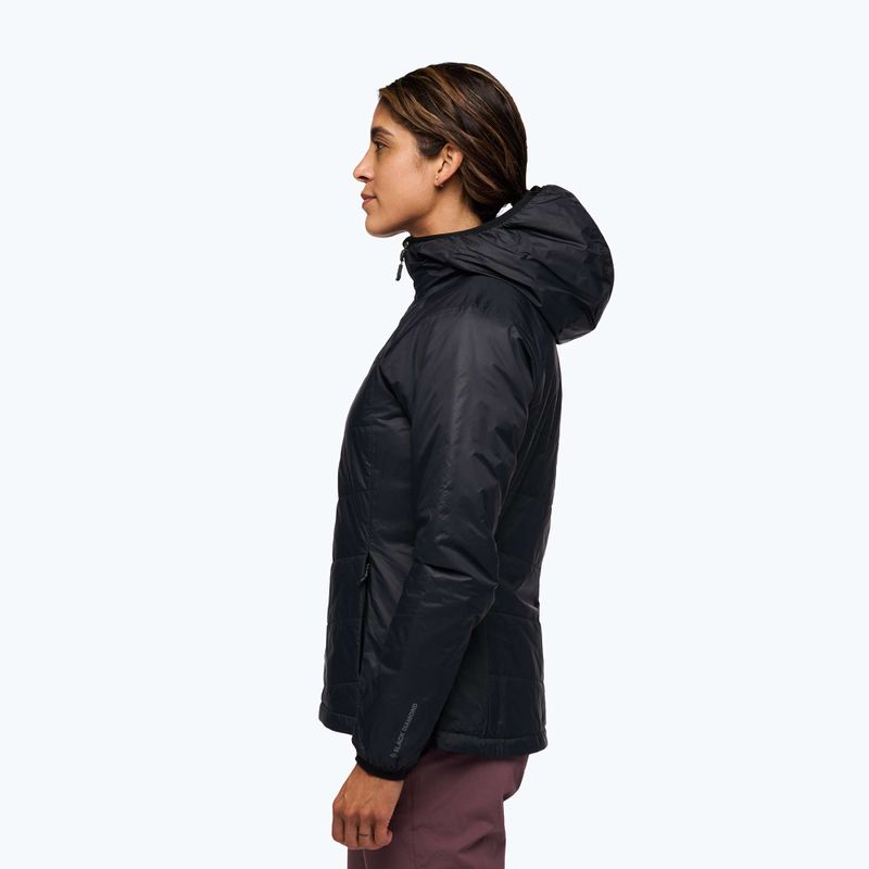 Gefütterte Damenjacke Black Diamond Solution 2.0 Hoody black 3