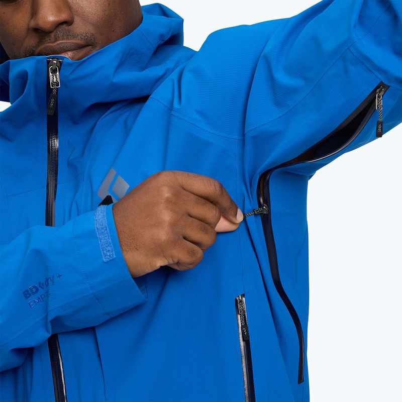 Herren Black Diamond Highline Stretch Shell Regenjacke drifter blau 7