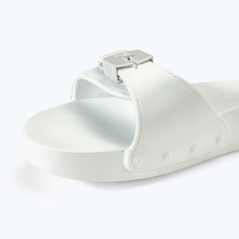 Slides Schlappen  Damen Scholl Pescura Flat Aqua Eva off white 7