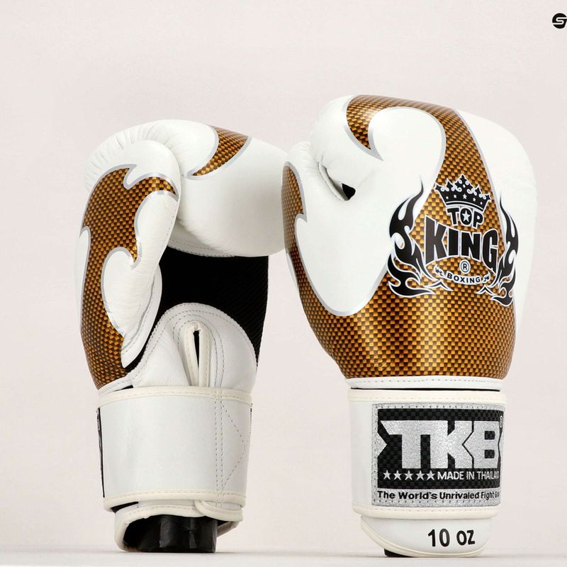Top King Muay Thai Empower weiße Boxhandschuhe TKBGEM-01A-WH 7