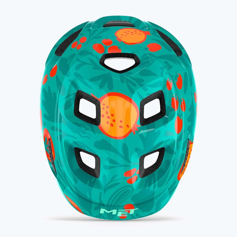 Fahrrad Helm Kinder MET Hooray green fruit glossy 7
