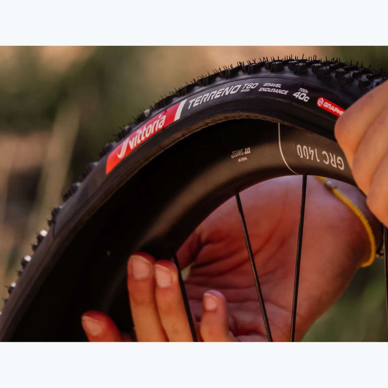 Fahrradreifen Vittoria Terreno T60 G2.0 TLR Gravel Endurance Schwarz/Braun 8