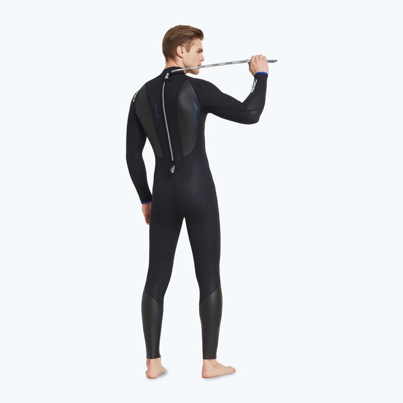 Herren Cressi Altum Monopiece 3 mm schwarz/blau Neoprenanzug 2