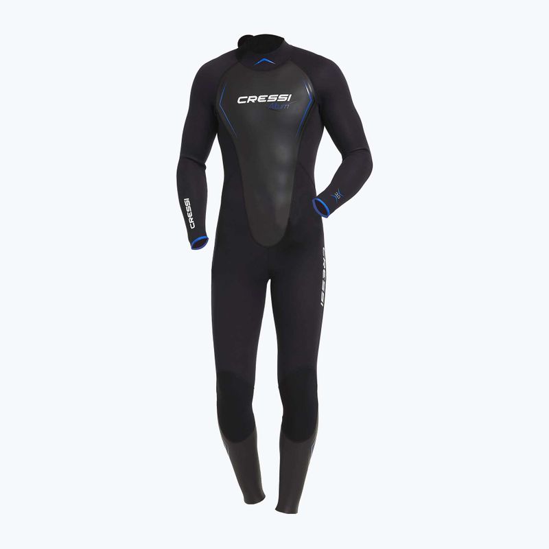 Herren Cressi Altum Monopiece 3 mm schwarz/blau Neoprenanzug 5