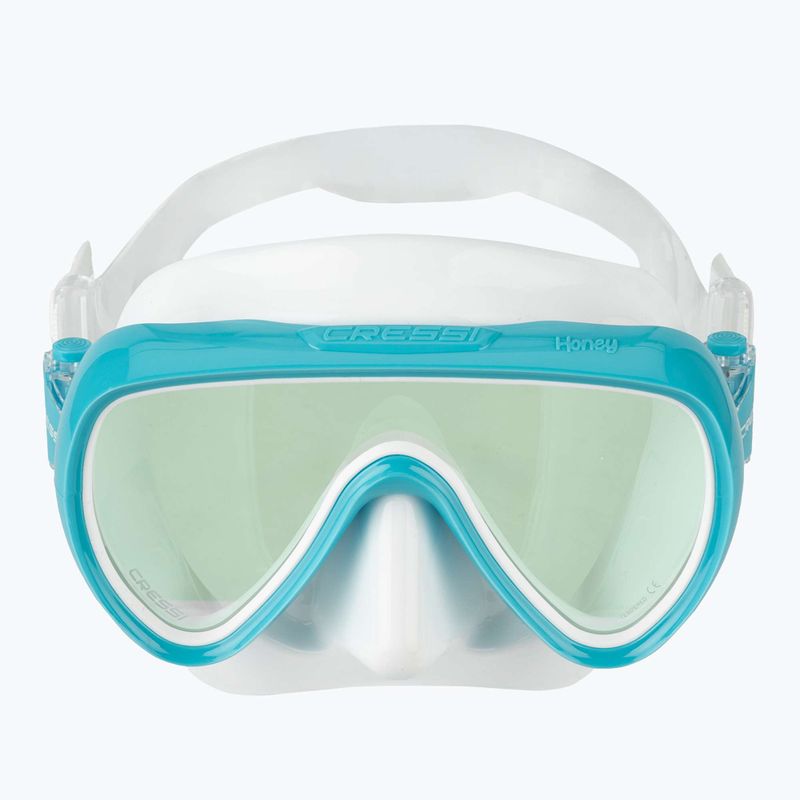 Tauchermaske Damen Cressi Honey 420 UV white/aquamarine/blue/orange 2