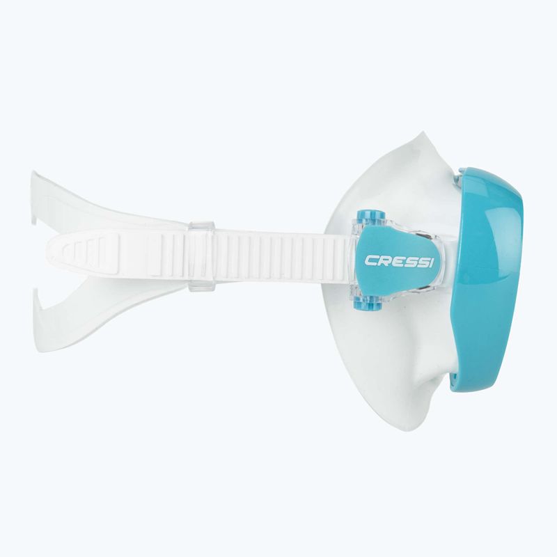 Tauchermaske Damen Cressi Honey 420 UV white/aquamarine/blue/orange 3