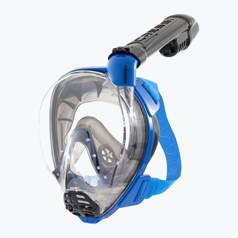 Schnorchelmaske Cressi Komodo Full Face blue/black 5