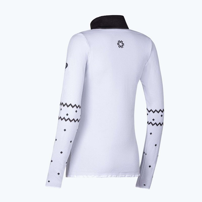 Thermoaktiver Sweatshirt Hoodie Damen Newland Groenlandia Half Zip white/black 6