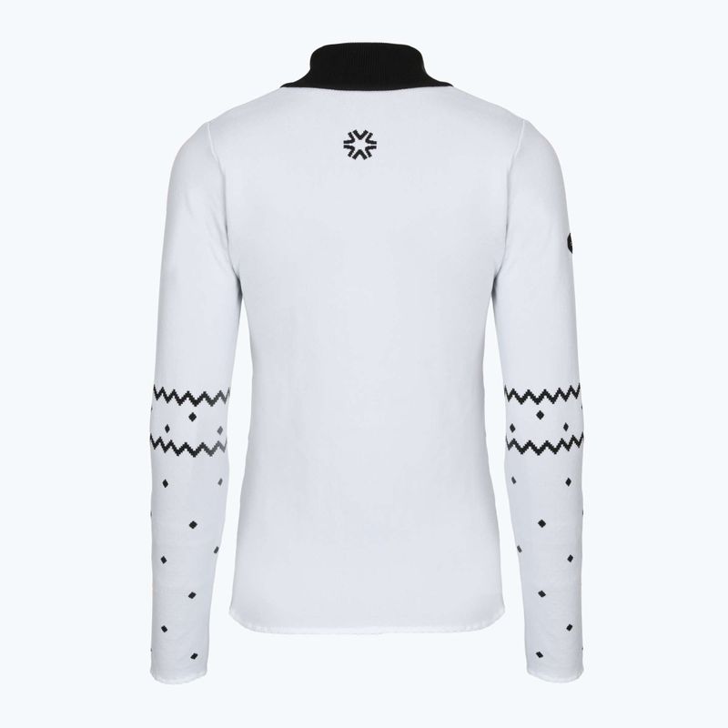 Thermoaktiver Sweatshirt Hoodie Damen Newland Groenlandia Half Zip white/black 2