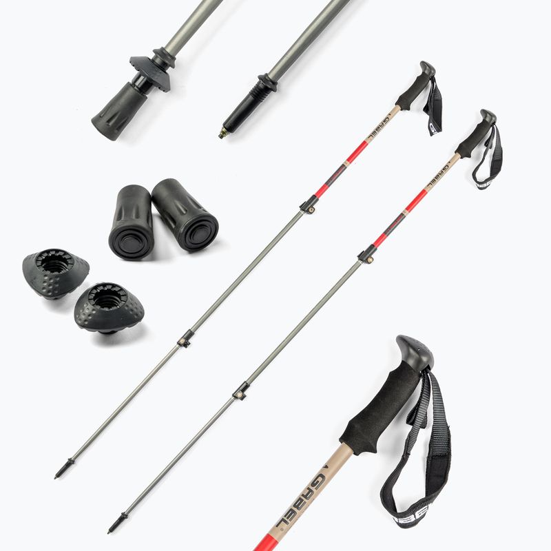 GABEL Mont Blanc F.L. 4.0 Trekkingstöcke rot 7008432400000 6