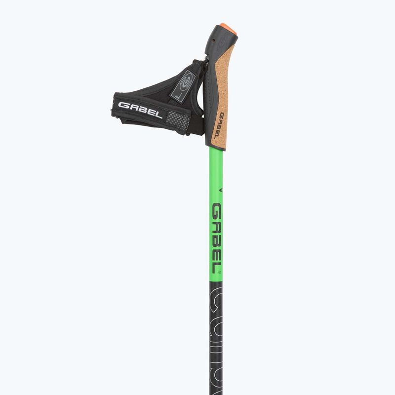 Nordic-Walking-Stöcke GABEL Carbon XT 2S 80 F.L. black/lime 2