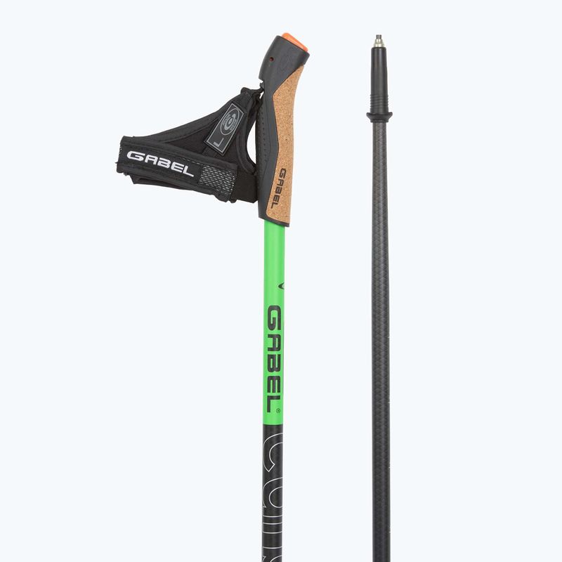 Nordic-Walking-Stöcke GABEL Carbon XT 2S 80 F.L. black/lime 3