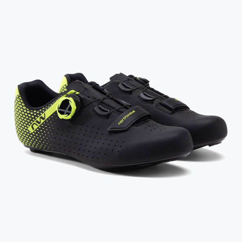 Northwave Core Plus 2 Herren Rennradschuhe schwarz/gelb 80211012 5