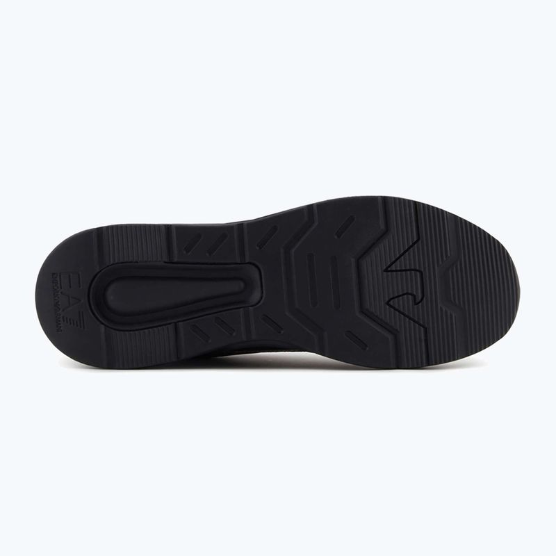 EA7 Emporio Armani Ace Runner Special dreifach schwarz / silberne Schuhe 11