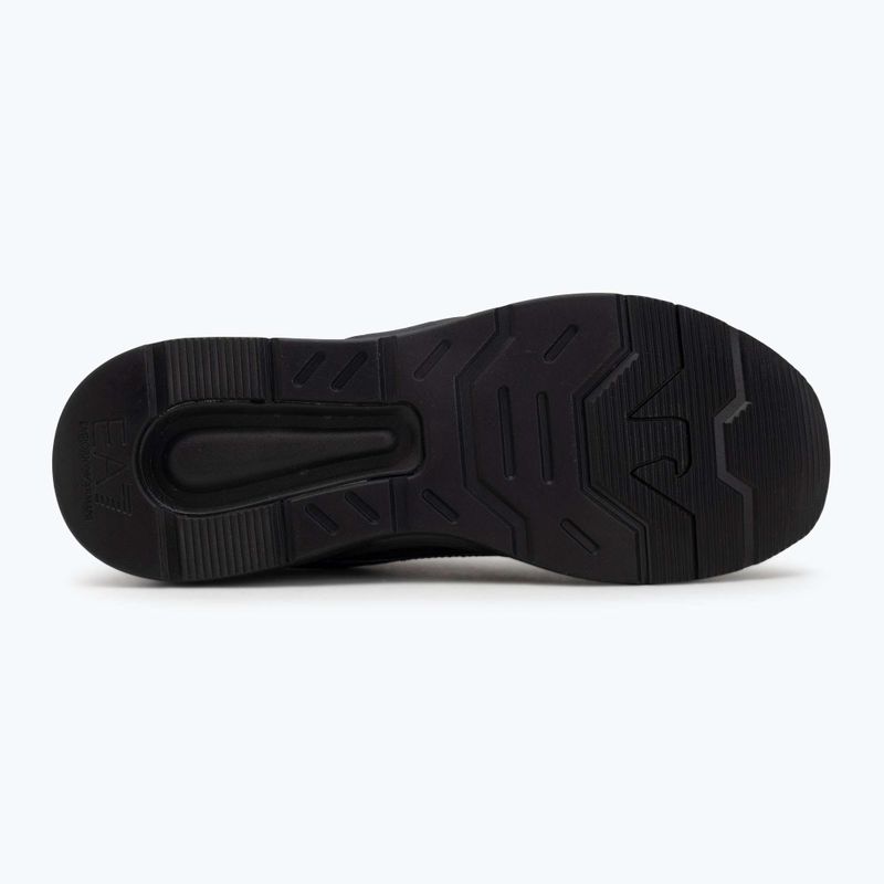 EA7 Emporio Armani Ace Runner Special dreifach schwarz / silberne Schuhe 4