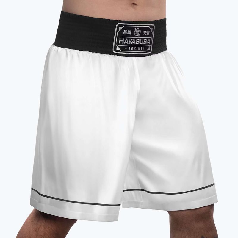 Hayabusa Pro Boxing Trainingsshorts weiß 2