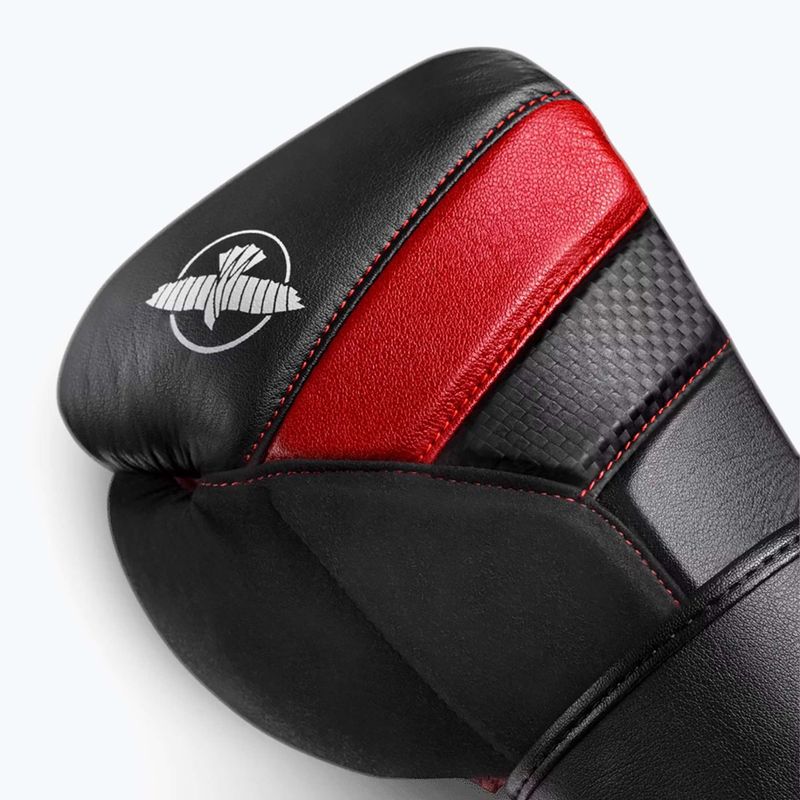 Hayabusa T3 schwarz/rot Boxhandschuhe 6