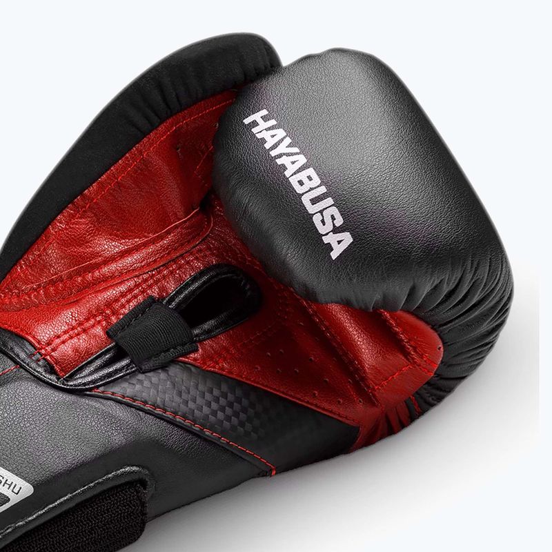 Hayabusa T3 schwarz/rot Boxhandschuhe 7