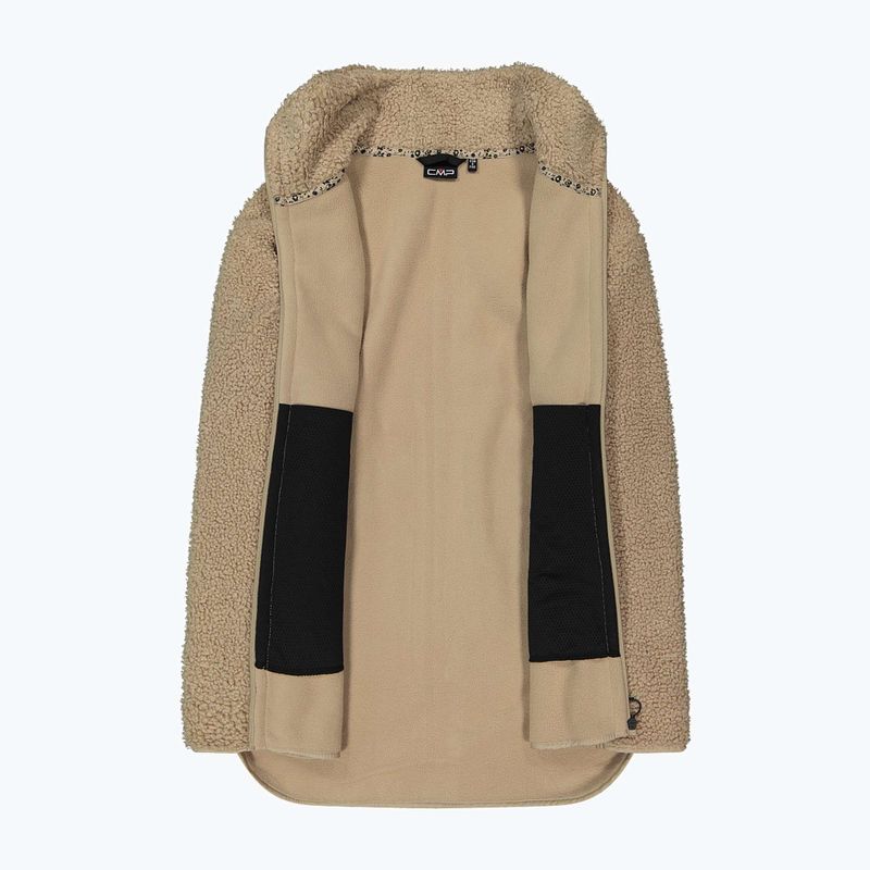 Damenmantel CMP 35P3846 Long Teddy Highloft cookie 4