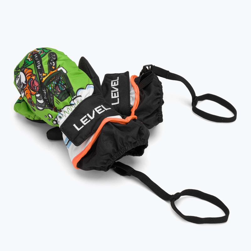 Skihandschuhe Kinder Level Animal lime 6