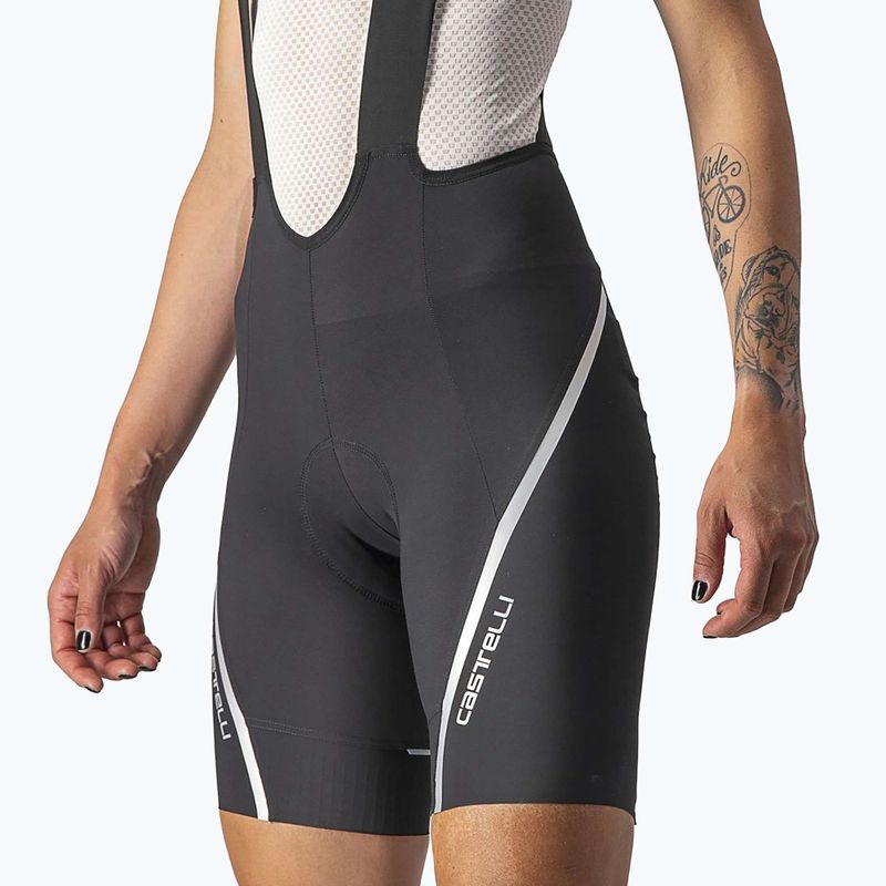 Damen Radhose Castelli Velocissima 3 schwarz/silber 3