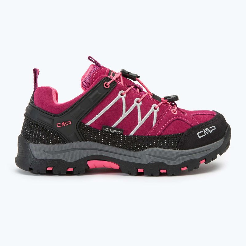 CMP Kinder-Trekking-Stiefel Rigel Low Wp beere / rosa fluo 2