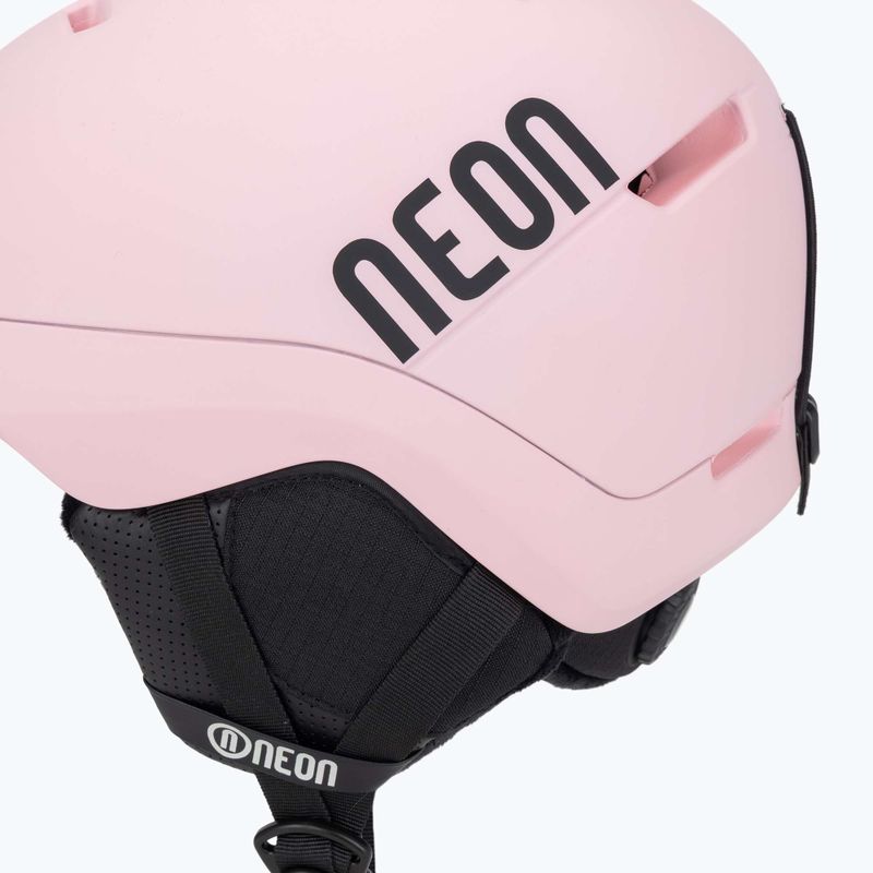 Skihelm Neon Summit light pink/black 7