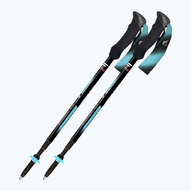 Trekkingstöcke Fizan Compact Tech 4 light blue