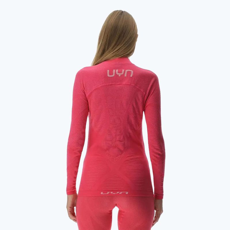 Damen Thermoaktivshirt UYN Elevation Biomorph LS Turtle Neck pink yarrow 3
