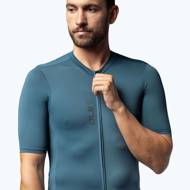 Herren Alé Color Block Off Road blattgrünes Radtrikot 3