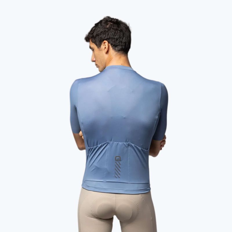 Radtrikot Herren Alé Color Block steel blue 2