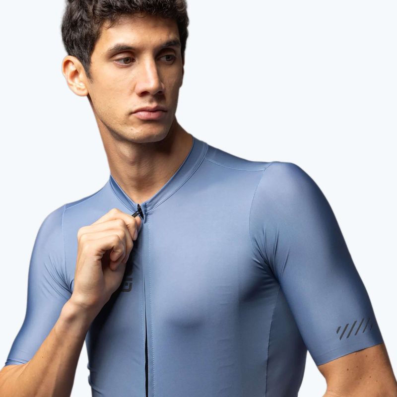 Radtrikot Herren Alé Color Block steel blue 5