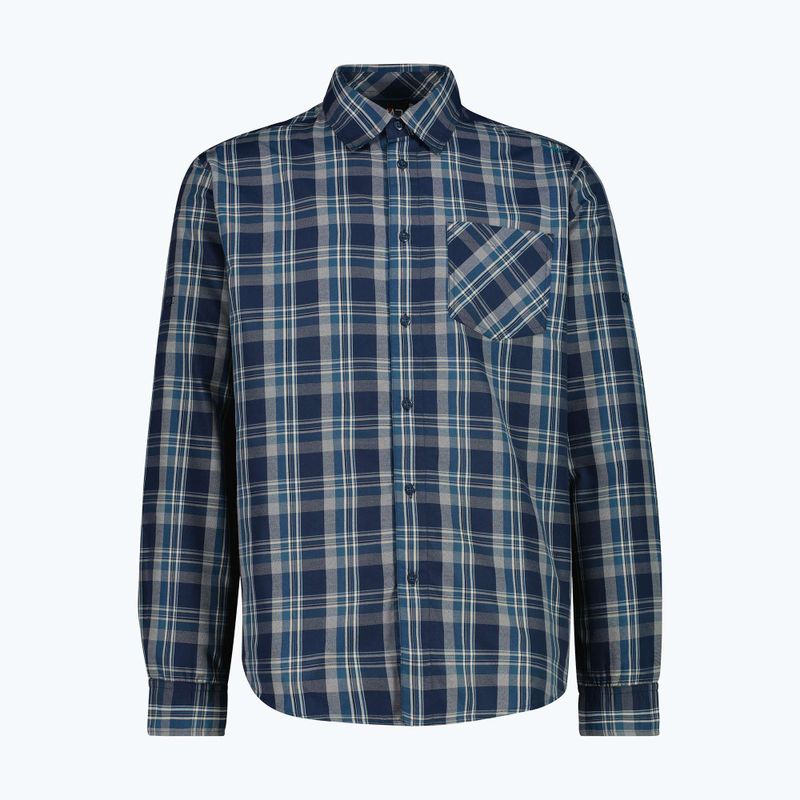 Hemd Herren CMP 30T9927 b. blue/vaniglia/petroleum