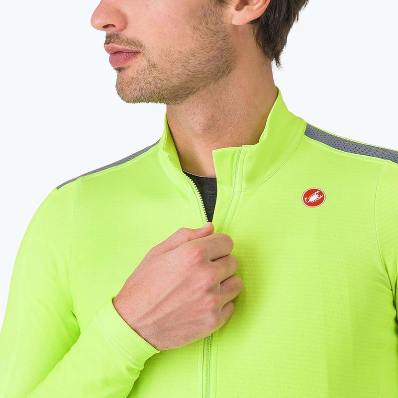 Fahrrad Longsleeve Herren Castelli Puro 4 electric lime 3