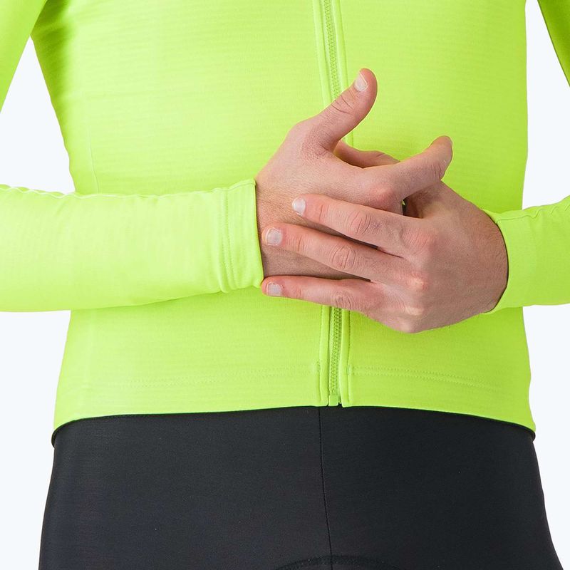 Fahrrad Longsleeve Herren Castelli Puro 4 electric lime 5
