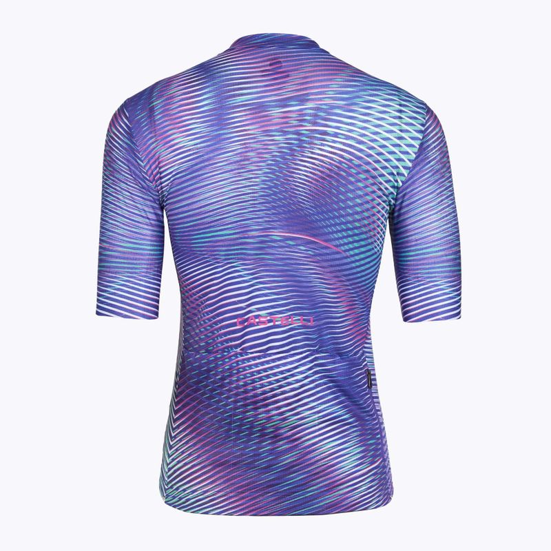 Radtrikot Damen Castelli Cosmic Vortex multicolor ultraviolet rose 2
