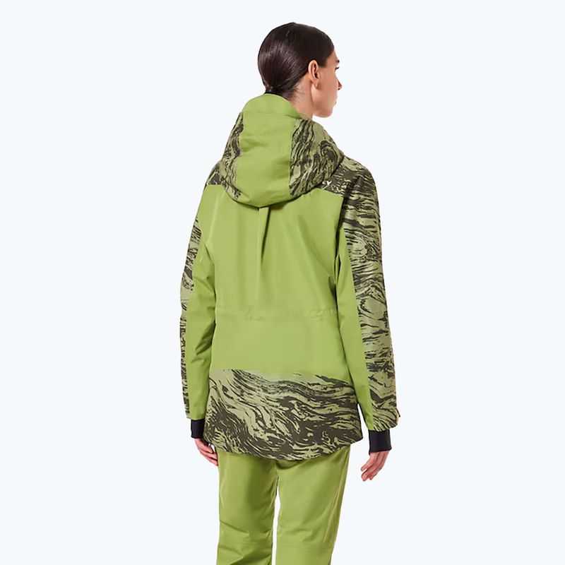 Skijacke Damen Oakley Tc Juno Reduct Shell Jacket 2.0 duality swirl dbl green 3