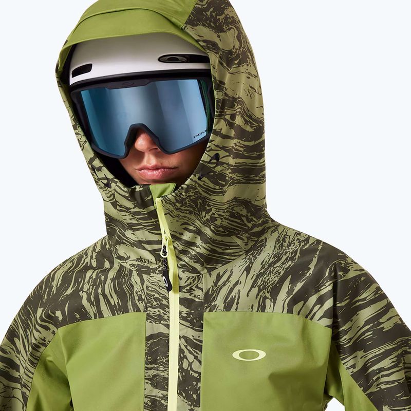 Skijacke Damen Oakley Tc Juno Reduct Shell Jacket 2.0 duality swirl dbl green 5