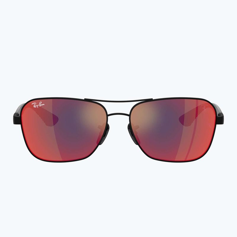 Sonnenbrille Ray-Ban Rb8336M Scuderia matt black/dark grey mirror blue/red 2