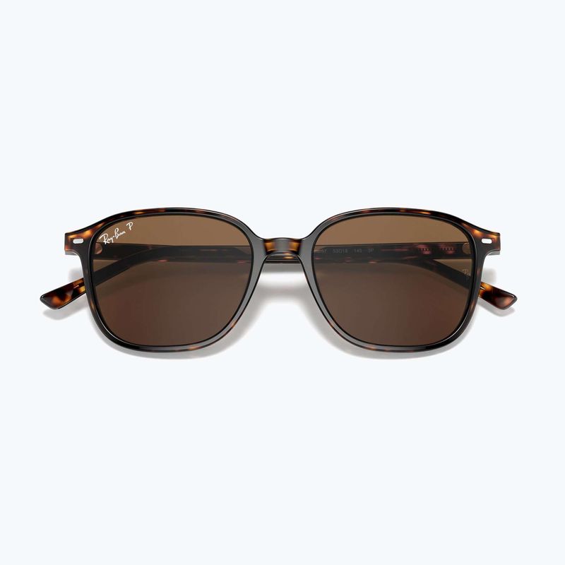 Sonnenbrille Ray-Ban Leonard tortoise/brown polarized 3
