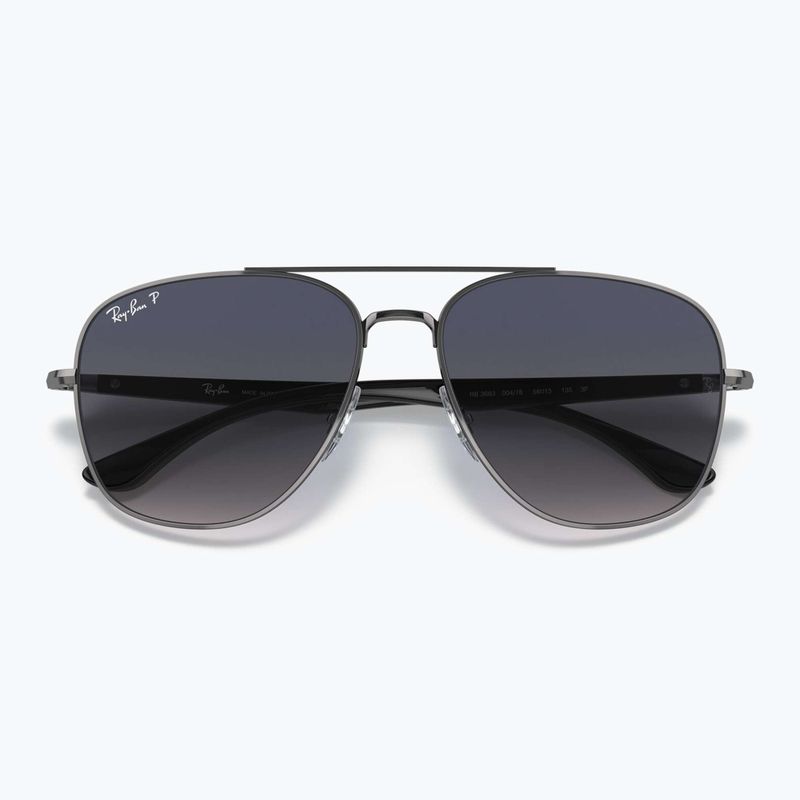 Sonnenbrille Ray-Ban RB3683 brass/blue grey polarized 3
