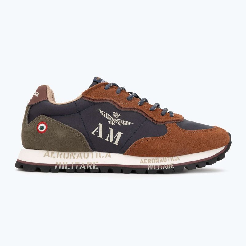 Herrenschuhe Aeronautica Militare 252SC0320UPL00313 navy blue/brown 2