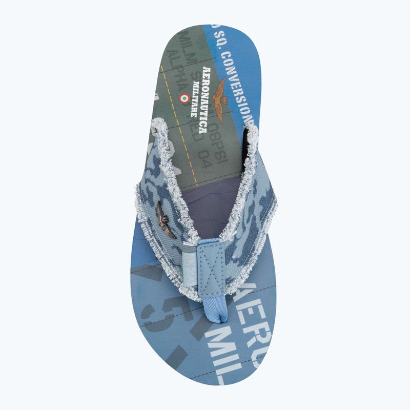Flip-Flops Herren Aeronautica Militare SC0310UCT03593 camouflage blu 5