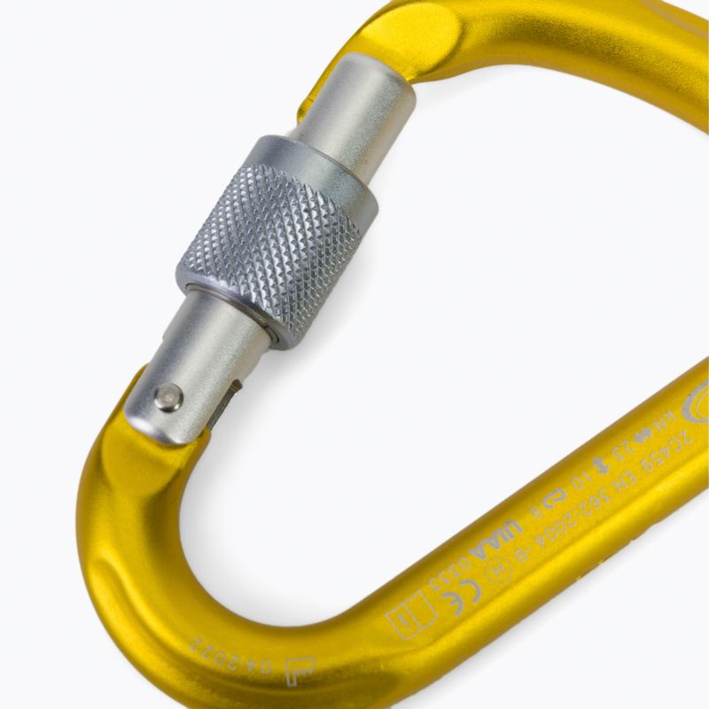 Klettern Technologie Snappy SG Karabiner gelb 3