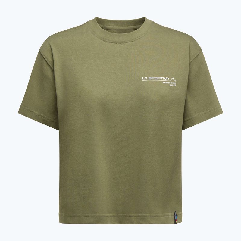 Damen Klettershirt La Sportiva Since 1928 Crop cypress/chalk