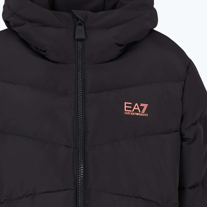 Jacke Damen EA7 Emporio Armani Train Logo Series Extra Padded Tape black 3