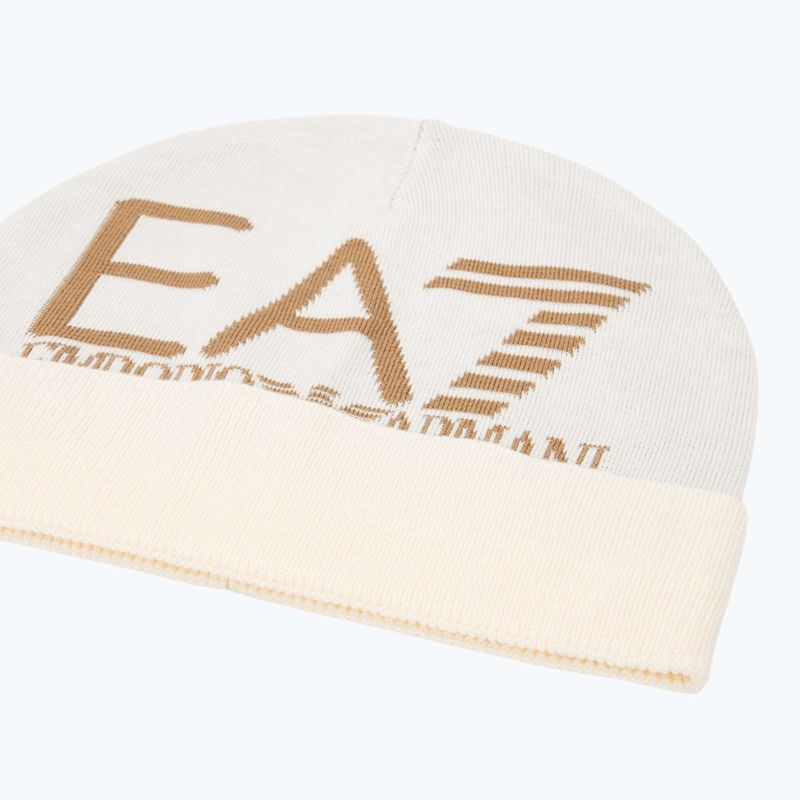 EA7 Emporio Armani Berg Sichtbarkeit Beanie Vanilleeis / Tigerauge Wintermütze 3
