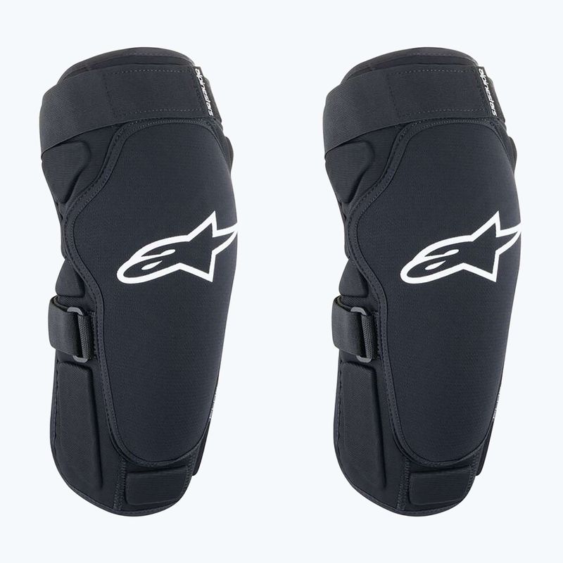 Alpinestars A-Impact Plasma Pro Knieprotektoren schwarz/weiss